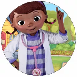 Élőpapír Doktornő Plyšáková köpenyben 19,5 cm