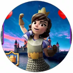 Étkezési papír Clash Royale hercegnő 19,5 cm