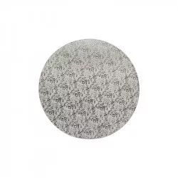 Ezüst szilárd talp 20 cm-es kör alap, erő 1,2 cm