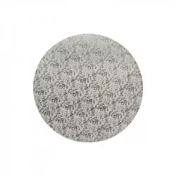 Ezüst szilárd talp 25 cm kerek, vastagság 1,2 cm