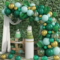 Arany-zöld lufigyertya 80 darab