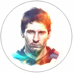 Elhető papír Lionel Messi animáció 19,5 cm