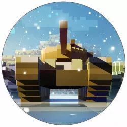 Eszpressznyi Minecraft tank 19,5 cm