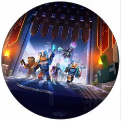 Élelmezési papír Minecraft hősök 19,5 cm