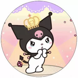 Élelmiszerpapír Kuromi hercenő 19,5 cm