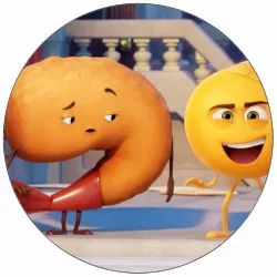 Ehető papír Emoji a filmben – mosoly és garnéla 19,5 cm