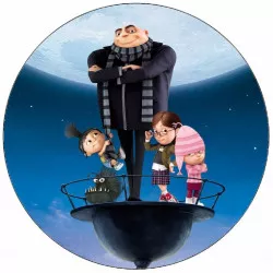 Élelmes papir Já, a gazember Gru és a kislányok 19,5 cm