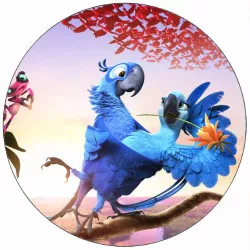 Kajálható papír Rio 2 papagáj Rio 19,5 cm