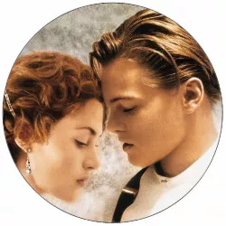 Elhető papír Titanic Rose és Jack 19,5 cm
