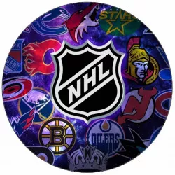 Ehető papír, NHL-logó, 19,5 cm