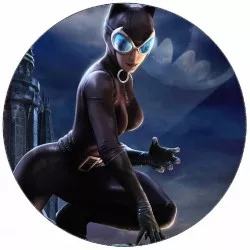Ehető papír Catwoman, éjfekete, 19,5 cm