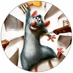 Kajálható papír Ratatouille Remi és 19,5 cm kés kések