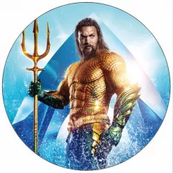 Ételpapír Aquaman hárty haranggal 19,5 cm