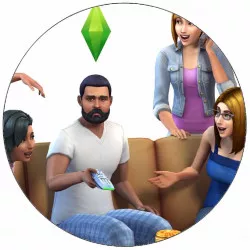 Ételpapír The Sims karakterei a játékból 19,5 cm