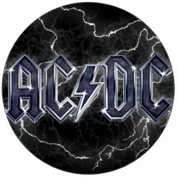 Ételpapír AC/DC logó kék logó 19,5 cm
