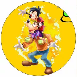 Ehető Goofy és Max papír 19,5 cm