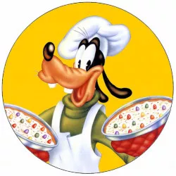 Élelmiszerpapír Goofy pizzával 19,5 cm