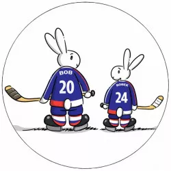 Kajakpapír Bob és Bobek hokisták 19,5 cm