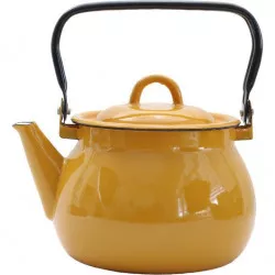 Sámolított teáskanna mustársárga 2,5 l, gyártva a BELIS/SFINX számára