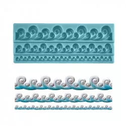 Szilikon formázó a hullám szélén 19x7,5 cm