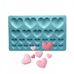 Szilikon szív alakú forma, méret: 17,5 × 11 cm
