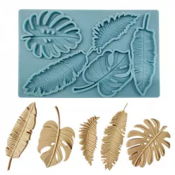 Szilikon sütőforma – levélmintás, 19,5 × 12,5 cm