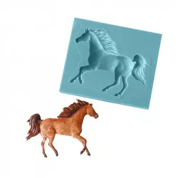Szilikon forma ló fut és 6,5x8,5 cm