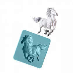Szilíkonos forma ló futó 7×7 cm