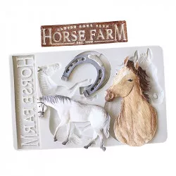 Szilikon forma ló 20x12,5 cm