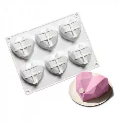 Szilikon szív alakú forma