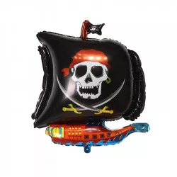 Fóliás lufi kalóz hajó 67x53 cm