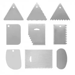 Süti szegélyek spatulái készlet 9 darab