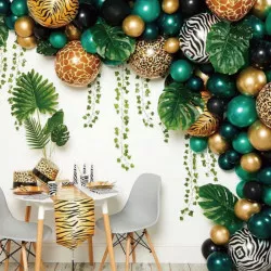 Arany-zöld lufigyertya 117 darab