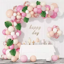 Lufi girland világos rózsaszín 132 db