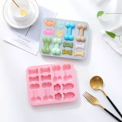 Szilikon forma csont alakú tortához