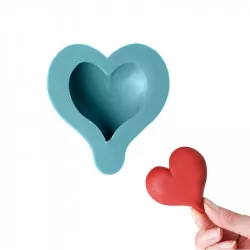 Szilikon formázó - szív - 8,5x8 cm