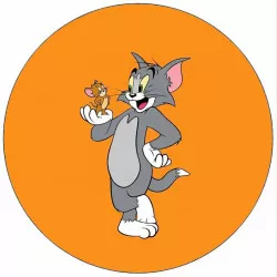 Ehető papír Tom és Jerryvel Buldu 19,5 cm