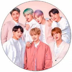 Süthető papír BTS együttes 19,5 cm
