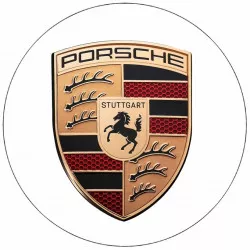 Ehető papír Porsche logó 19,5 cm