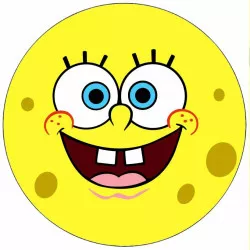 Szemetelhető papír SpongeBob és barátai 19,5 cm