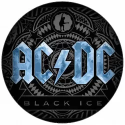 Fogyasztható papír AC/DC logó 19,5 cm