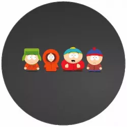 Kajálható papír South Park város ikonok 19,5 cm