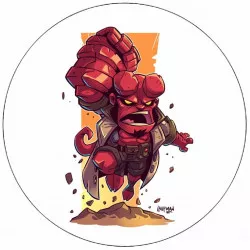 Fogyasztható papír Hellboy illusztráció 19,5 cm