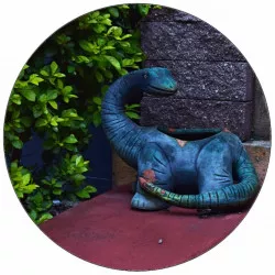 Étterem papír kis dinoszaurusz a ház 19,5 cm