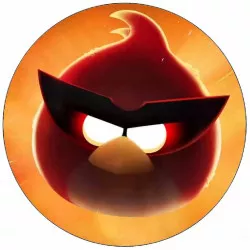 Kajálható Angry Birds Red szemüveges, 19,5 cm is papírból készült ehető papír?