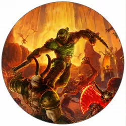 D mərgesített papír Doom démon 19,5 cm