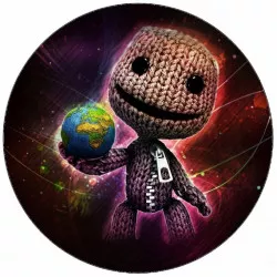 Ehető papír LittleBigPlanet Sackboy a űrben, 19,5 cm