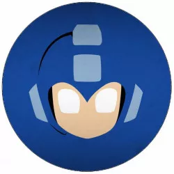 Ehető papír Mega Man logó 19,5 cm