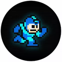 Mega Man ételpapír pixelek 19,5 cm