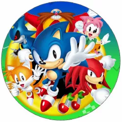 Kajálható papír Sonic nyuszi Sonic és barátai 19,5 cm